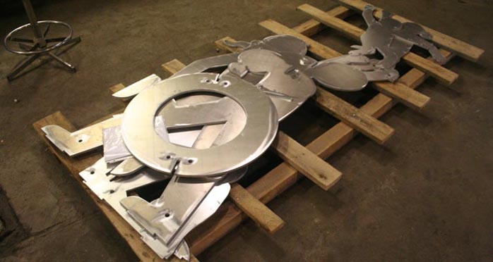 Aluminum parts progress
