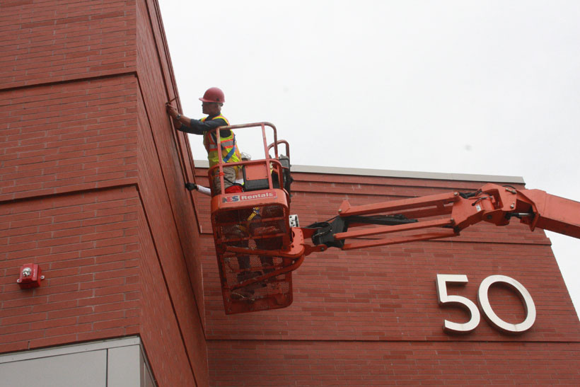 marking the holes