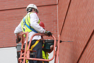 Drilling the holes