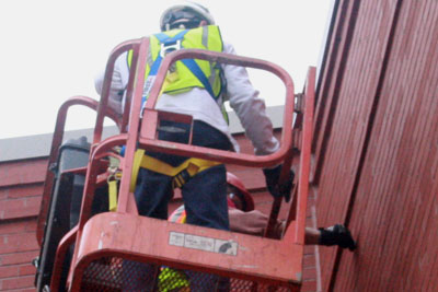 Inserting the inserts