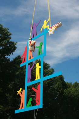 Lifting the East Wall Sculpture