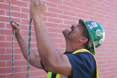 Our rigger Keith Andrews