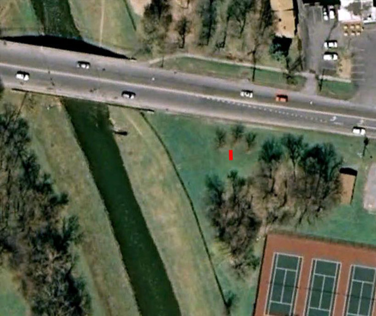 Site Location - Southeast corner of the briidge