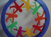 Folk Circle Mandala notecard