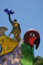 Queen Califia on her eagle throne