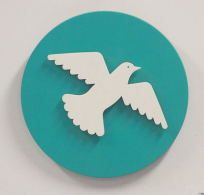 Peace Dove in Wood