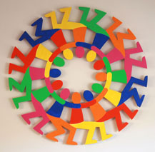 Support Circle Rainbow