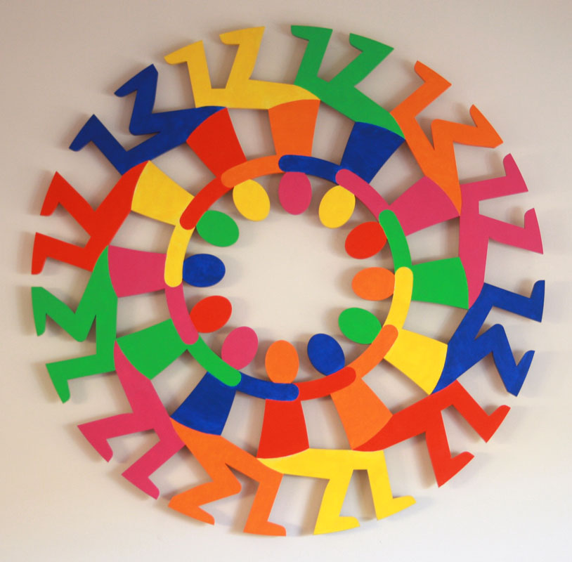Support Circle Rainbow