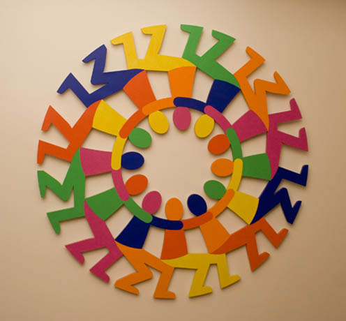 Support Circle Rainbow