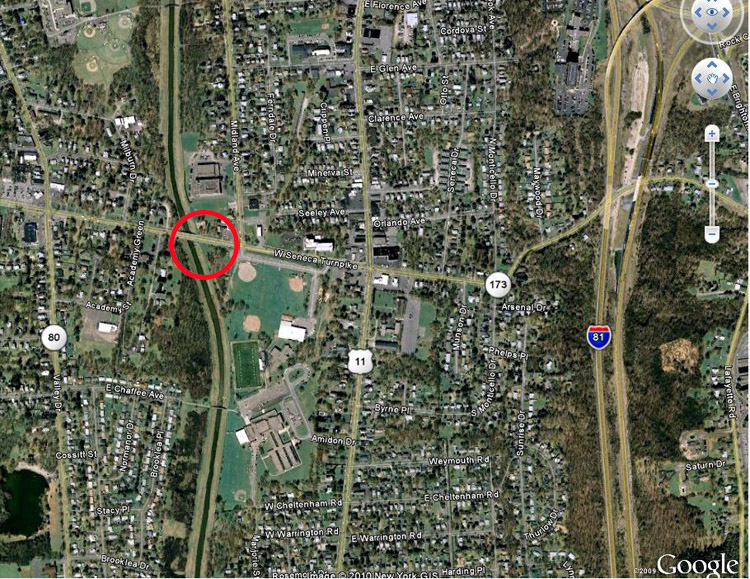 The site location in the Valley